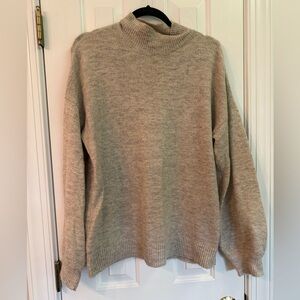 Womens’ Marled Mock Turtleneck Sweater - Size Large